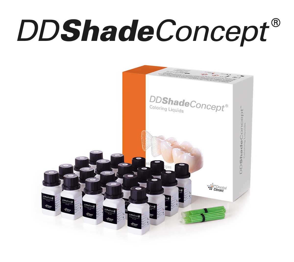DD Basic Shade Set LBS001, 16x Dentine a 30ml