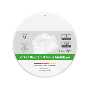 Zirkon BioStar HT Smile Multilayer D2, H 22 mm